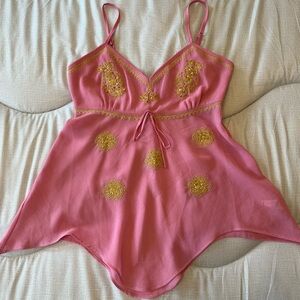 Pink and gold medium cami 😍